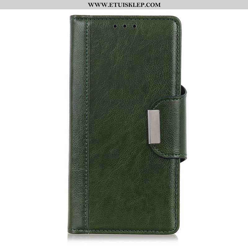 Etui Folio do Xiaomi Redmi Note 12 4G Zapięcie Srebrne